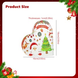Christmas Decorations Indoor, Acrylic Heart Shaped Christmas Tabletop Decoration Christmas Decor for Table Office Desk Mantle Shelf Plaque Gifts for Women Girls Family Friends Colleagues Y7SDXXBJ