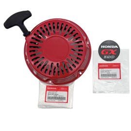 KINDZA Genuine Recoil Starter Assy 28400-Z5T-305ZA with Genuine Emblem 87521-Z5T-000 for Honda GX390 GX360 GX340 Engines