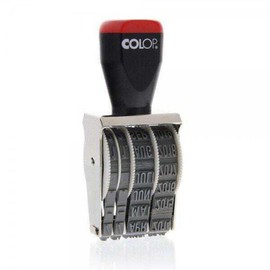 Colop Rectangular Hand Stamp Metal Date Stamp 40 x 9 mm