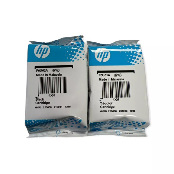 HP 63 Black and Color Ink Cartridges (‎L0R46AN#140) Combo