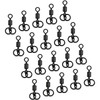 AMZfishing® 20 x Double Ring Swivel Carp Fishing Carp Fishing
