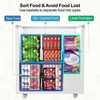iSPECLE Deep Freezer Organizer Bins - 4 Pack Large Adjustable