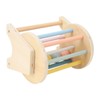 Wooden Rattle Rolling Drum Logic Thinking Hand Eye Coordination Safe
