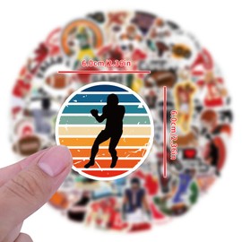 110pcs Football Stickers for Scrapbooking, Vinyl Waterproof Stickers for Water Bottles, Football Team Gifts for Kids Teens, Christmas Stocking Stuffers for Kids Boys Girls