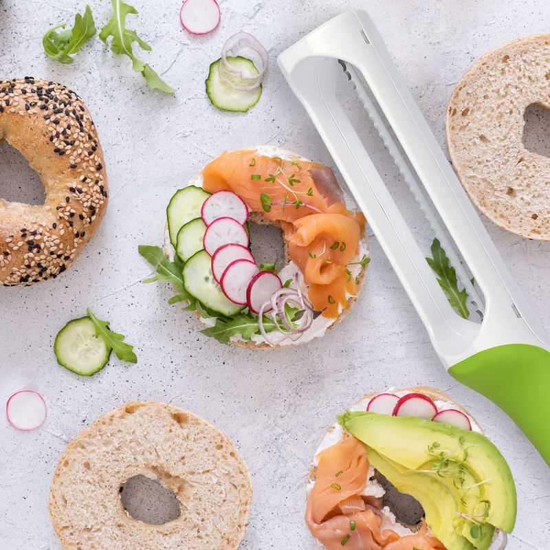 Hometown Bagel Knife - Easy to Use Bagel Slicer -