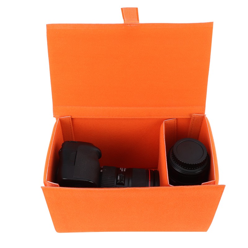 Camera Bag Waterproof Dustproof Detachable Shockproof SLR Camera Lens BagOrange