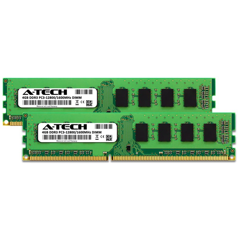 8GB Kit (4GBx2) DDR3 PC3-12800 DESKTOP Memory Modules (240-pin DIMM,