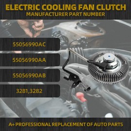Dasbecan Engine Radiator Cooling Fan Clutch 3282 Compatible With Cummins diesel 5.9L 6.7L L6 Dodge Ram 2500 3500 4000 4500 5500 Replaces# 55056990AC 55056990AA 55056990AB