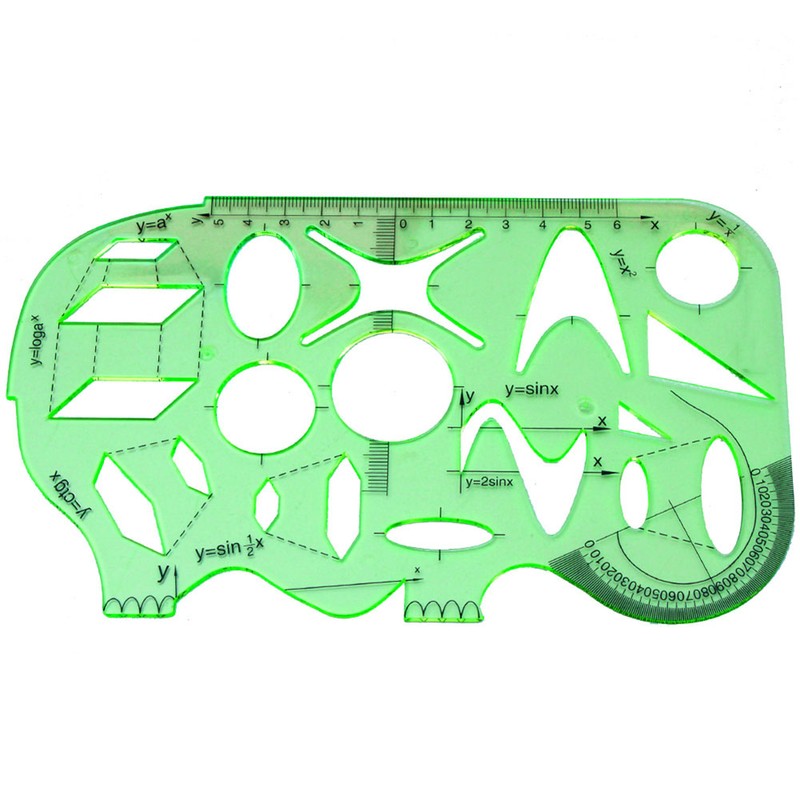 6 Pcs Plastic Measuring Templates Set Building Formwork Stencils Geometric