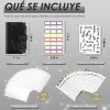 Carpeta Negra A6 con Sobres para Organización de Finanzas y