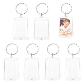 SHPUJUN Keyring Photo on Both Sides, Key Ring with Photo Pendant with Picture, Key Ring for Photo Key Ring with Picture, Key Ring Picture, Keychain Acrylic Photo Pendant
