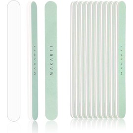 MAKARTT 10pcs Fine Nail Buffer File Polisher Smooth and Shiny Nail Buffer for Natural Nails Cushion Nail File 400 and 6000 Grit, F-10