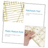 NOLITOY Patchwork Ruler Transparent Quilting Ruler for Accurate Measurement and