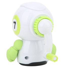 Manual Pencil Sharpener, Green Robot Shape ABS Plastic Stationery School Supplies Pencil Sharpener for Kids Electric Manual Pencil Sharpener Anime Hand Funny Small