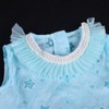 HAVII 3 Yards Blue Tulle Pleated Trim Lace Edge Ruffle