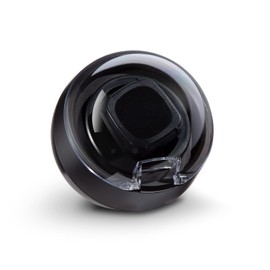 Klarstein St. Gallen ll Watch Winder Left / Right or Bi-Directional Running 4 Programmes: 650/900/1200/1500 TPD, Switchable LED Lighting, Touch Control Panel, black, Silver