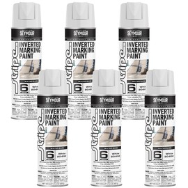 20-652 Seymour Stripe 6-Series Inverted Ground Marking Paint, White net 17oz. (Pack of 6)