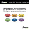 Champion Sports Rhino Skin Soft EEZE Footballs, Set of 6
