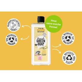 Marcel's Green Soap - 2in1 Shampoo Vanilla & Cherryblossom - With Aloë Vera and Natural Glycerine - 100% Eco friendly - 100% Vegan - 97% Biodegradable - 500 ML