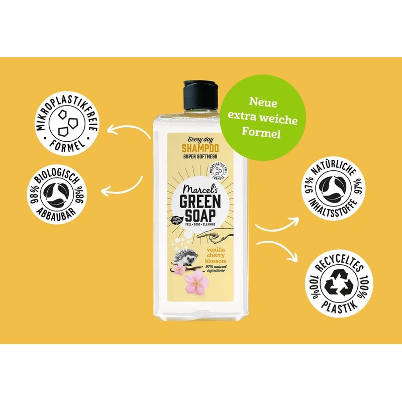 Marcel's Green Soap - 2in1 Shampoo Vanilla & Cherryblossom -