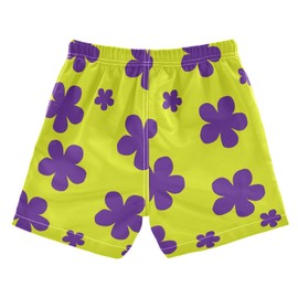 JUNZAN - Traje de baño abstracto del Día de la Independencia con estrellas para niños, de secado rápido, pantalones cortos de natación para niños y adolescentes, día festivo en la playa, 2T