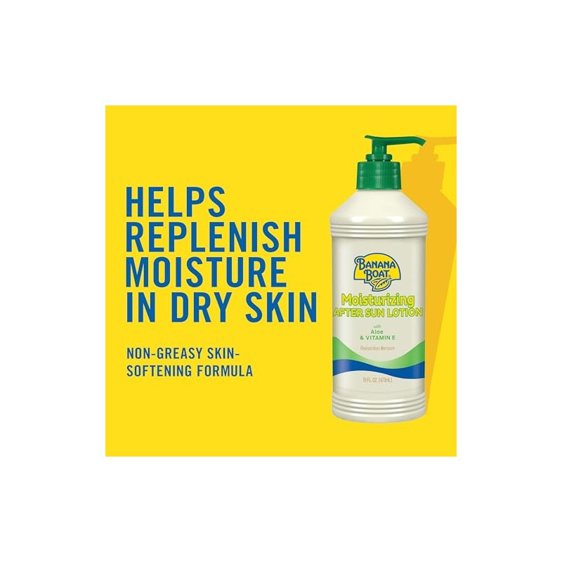 Banana Boat Moisturizing After Sun Lotion with Aloe & Vitamin