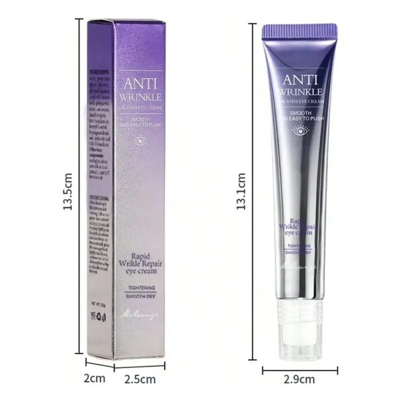 Molianji Crema Contorno Ojos Retinol 20g Antiarrugas e Hidratante Diurno/Nocturno