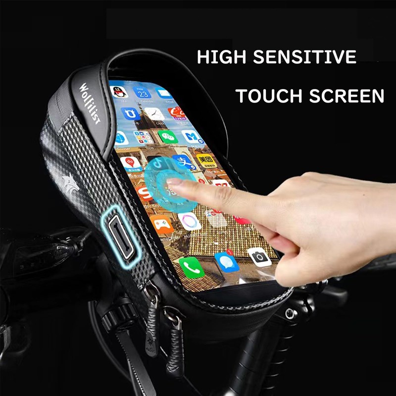 WOLFILIST bolsa para teléfono de bicicleta