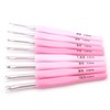 9 PCS Gradient Color Crochet Hook Set Knitting Needles Stitches