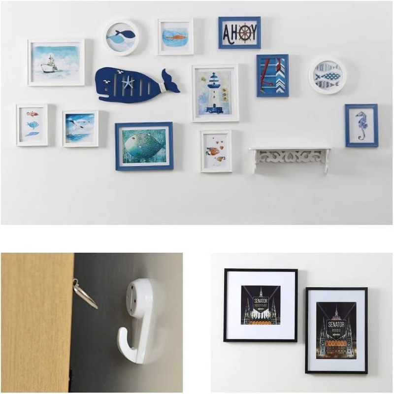 Invisible Wall Hooks with Nail Screws, No Trace Hanging Solution,