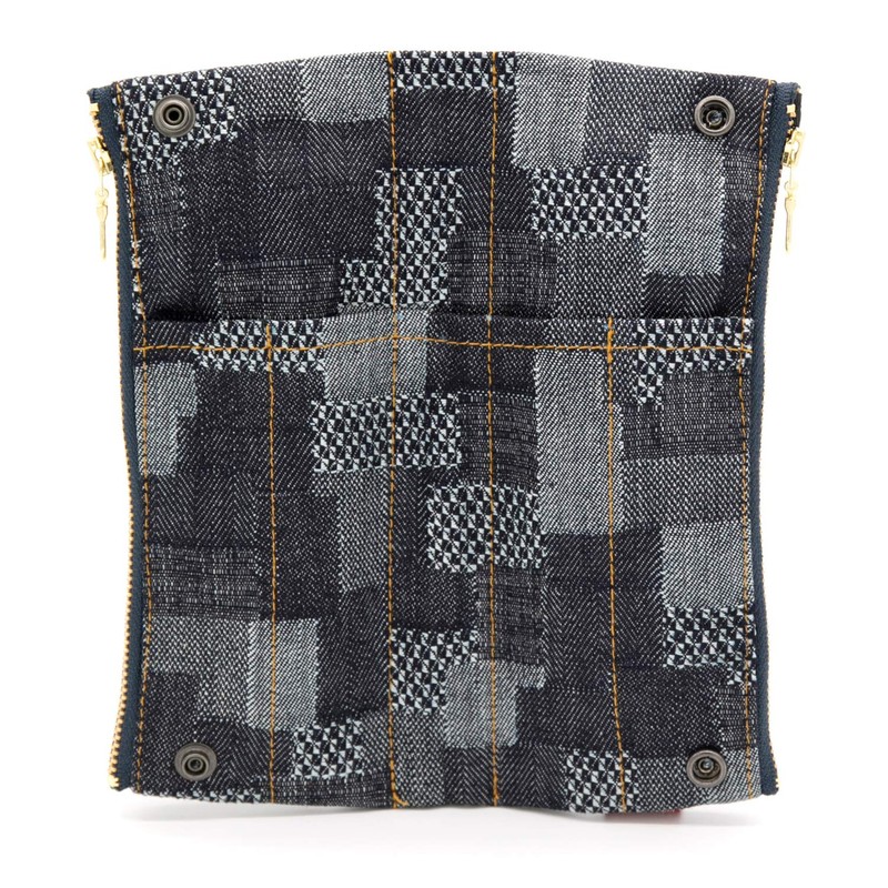 Luddite LDD-BNPN-101 Bendi Pen Case, Denim Patchwork