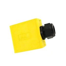 Leviton 3059-2Y Portable Outlet Box, Sing-Gang, Standard Depth, Pendant Style, Cable Diameter 0.590-Inch 1.000-Inch, Yellow