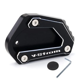 Modeer For V-Strom 650 650XT DL650 2004-2025 Motorcycle CNC Aluminum Extension for side stand foot Pad Support Plate vstrom 650 xt VSTROM650 dl 650 Accessories (black)