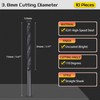 CoCud Drill Bit, 3.8mm Cutting Diameter, 4241 HSS Nitriding Black