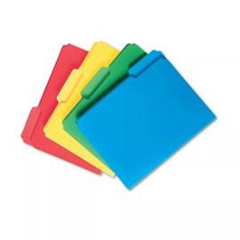 Smead Waterproof File Folders, 1/3 Tab, Letter, Assorted, 24 Folders (SMD10500)