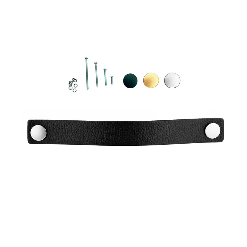 Brute Strength - Leather Handles for Furniture - Black -