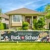 OTTPOOM Back To School Banner Welcome Back To School Yard