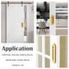 Deyixinup 2 PCS Side Hole Flush Pull Golden Oval Embedded