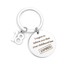 18th Birthday Gifts for Girls,18th Birthday Gifts for Boys,Boys 18th Birthday Gifts,18th Birthday Gifts for Daughter Son,18th Birthday Gifts for Girls Keepsake,18th Birthday Gifts Keyring Presents