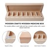 7 Day Pill Box: PRITOK Beech Wood Pill Box 7