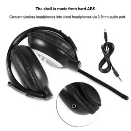 Garsent Drahtloses/verkabeltes FM-Radio-Headset, Faltbarer Overhead-Kopfhörer mit FM-Radioempfänger, rauschunterdrückender LCD-Digital-AM/FM-Radio-Ohrenschützer