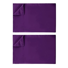 Ghooss King Size Flat Bedding Sheet,Soft and Comfortable 1500 Thread Count Wrinkle and Fade Resistant Top Sheet-2 Pack,Purple