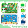 WDKXCN Fuzzy Felt Story Board Set, 50 Pcs Zoo Sea