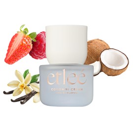 ETLEÉ Coconut Cream Eau de Parfum 1.01oz, Creamy Gourmand Long Lasting Perfume With Vanilla, Musk, Woody, Berry & Tonka Bean, Layerable Luxury Fragrance for Women & Men for Everyday Wear