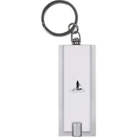 Azeeda 'Man & Dog On Paddleboard' Keyring LED Torch (KT00027920)