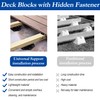 30 PCS Adjustable Plastic Pedestal Paver, Heavy Duty Deck Blocks