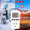 Digital Thermostat Plug Socket Reptile Temperature Controller Outlet Plug 240V