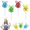 Fruidles Happy Easter Bunnies Lollipops Suckers, Colorful Easter Eggs, Yellow