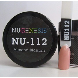 NuGenesis Nail Dipping Powder Color 1.5oz/43g Jar - (NU112 Almond Blossom)