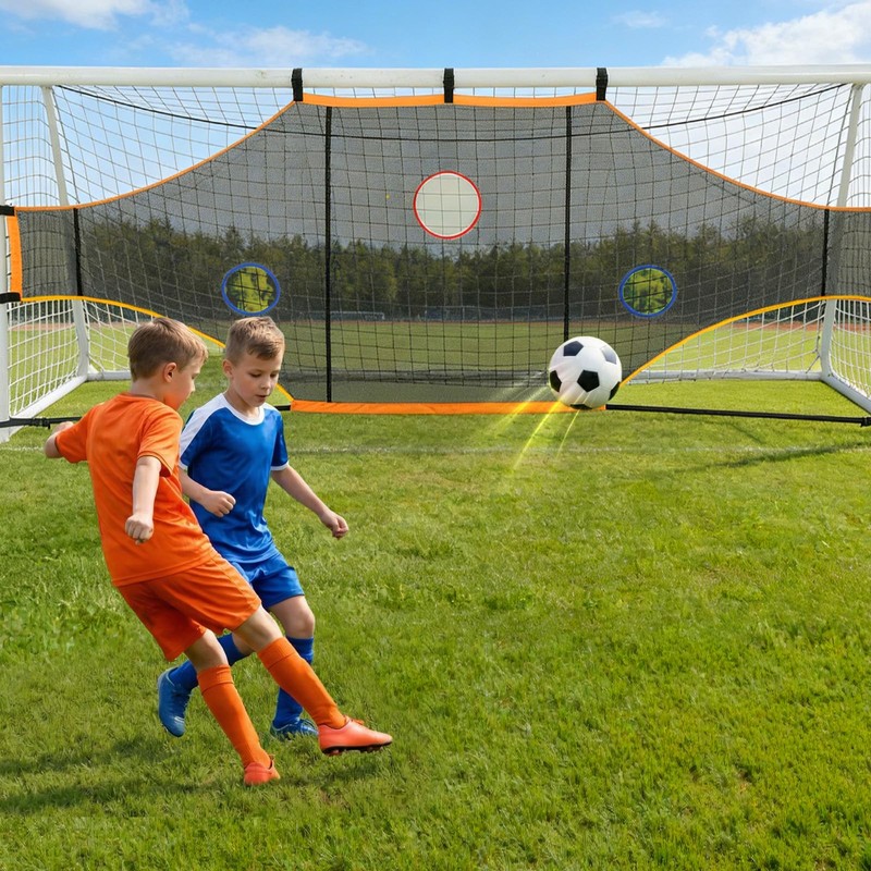 Sensch Soccer Goal Target Net, 16x6ft - Turn Training into